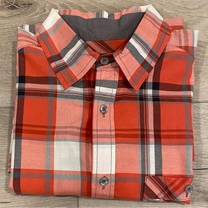 Mossimo Button-Up Vintage Long Sleeve Western Shirt Size M, Red